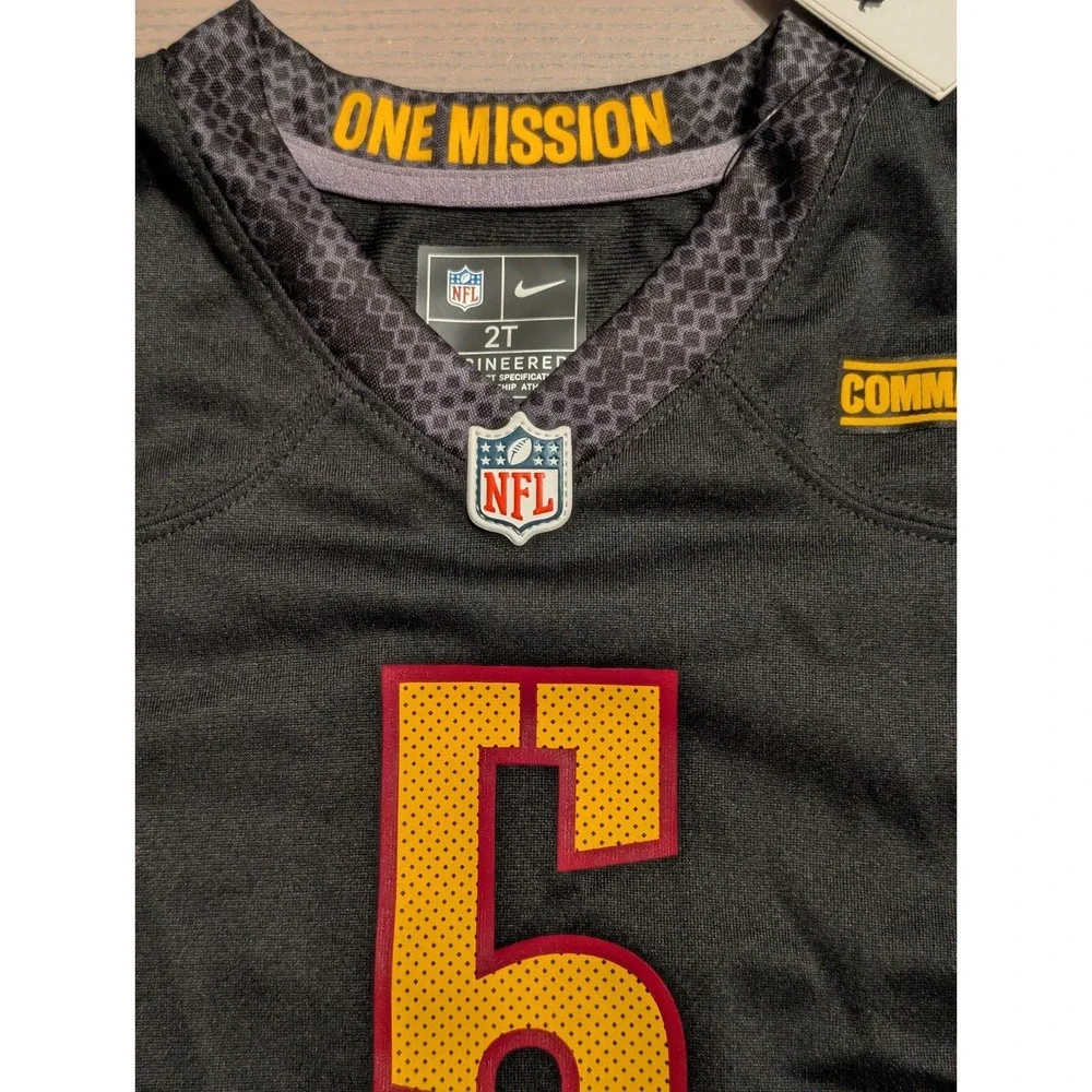 NEW Nike Washington Commanders Jayden Daniels #5 Black Alternate Jersey 2T